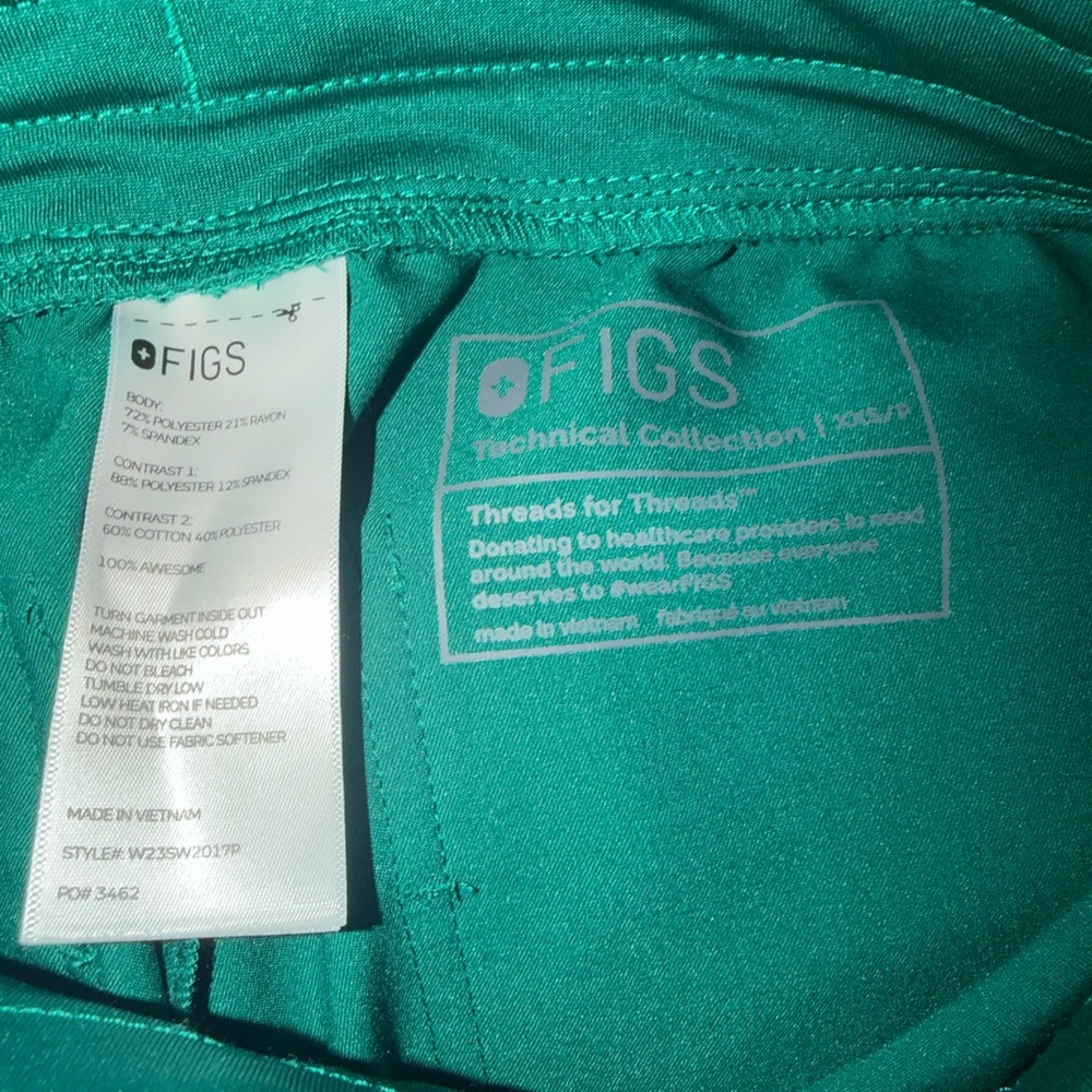 Figs Hunter Green Jogger Scrubs XXS/P - Picture 4 of 7